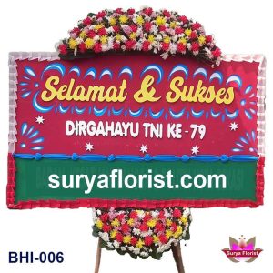 Karangan Bunga Hari Ulang Tahun TNI ke 79 (BHI-006)