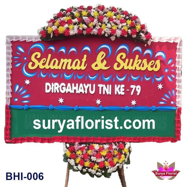 Karangan Bunga Hari Ulang Tahun TNI ke 79 (BHI-006)