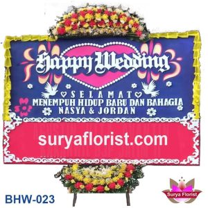 Karangan Bunga Papan Selamat Menempuh Hidup Baru (BHW-023)