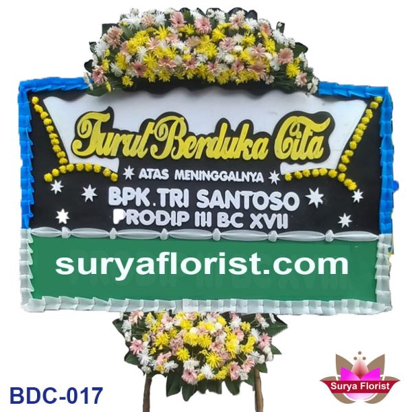 Karangan Bunga Duka Cita Belakang Mall Pakuwon Bekasi (BDC-017)