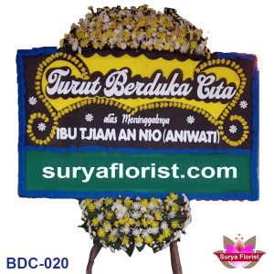Karangan Bunga Duka Cita Non Muslim Hub 0898-8342-110 (BDC-020)