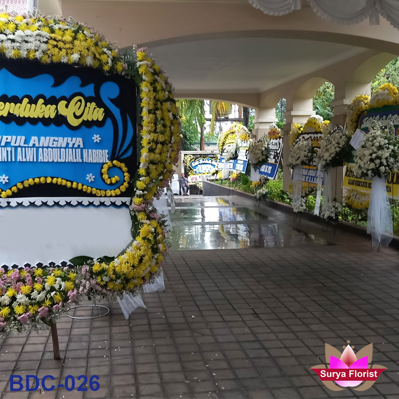 Karangan Bunga Duka Cita Jatiasih Bekasi | Dari Surya Florist (BDC-026)