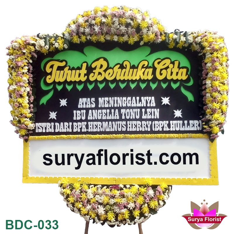 Toko Karangan Bunga Papan Duka Cita Pinggiran Jakarta (BDC-033)