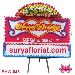 Bunga Happy Wedding di Sekitar Kranji Bekasi Barat (BHW-043)