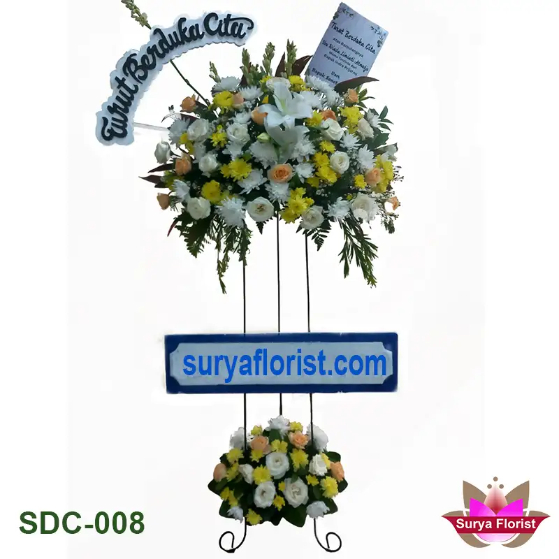 Bunga standing atau standing flower duka cita SDC-008 dipasarkan di cikarang