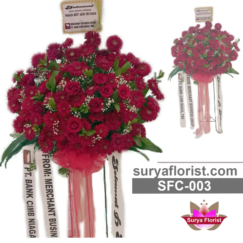 Contoh Bunga Standing untuk ucapan Congratulations DKI Jakarta SFC-003