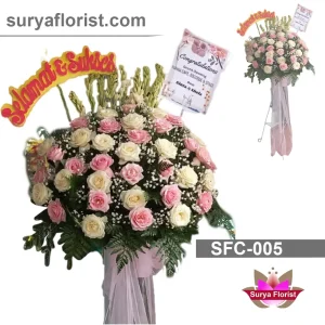 Contoh Standing Flower untuk ucapan Congratulations SFC-005