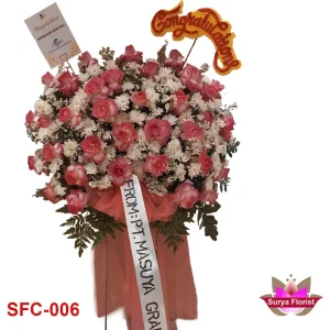 Contoh Standing Flower untuk ucapan Congratulations SFC-006