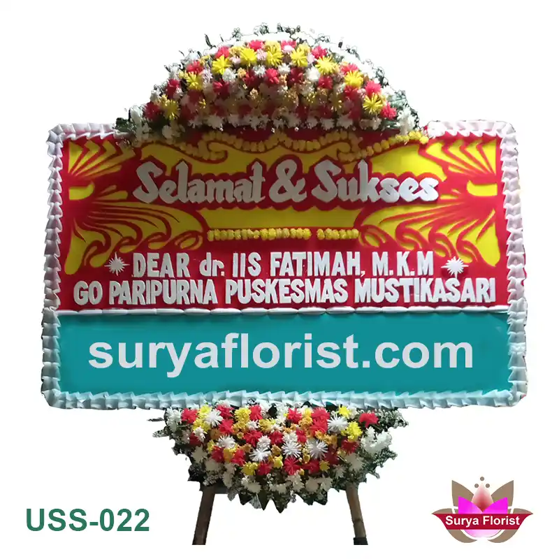 Toko Bunga Pekayon Membuat Bunga Untuk Puskesmas Mustikasari (USS-022)