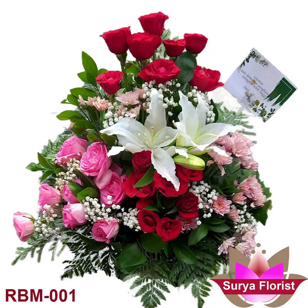 Vas Bunga atau Rangkaian Bunga Meja 001