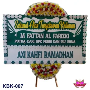 Contoh bunga papan tasyakuran khitanan